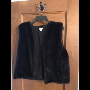 J.Crew faux fur vest